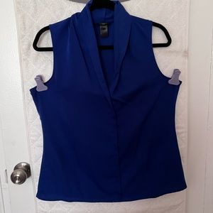 Sleeveless Business Blouse with collar